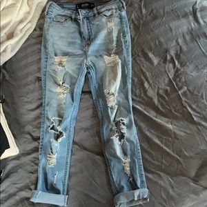 Hollister super skinny high waisted jeans